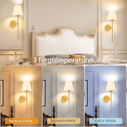 AMARA – Trådlös Vägglampa med Uppladdningsbart Batteri, Dimbart RGB-Ljus & Fjärrkontroll