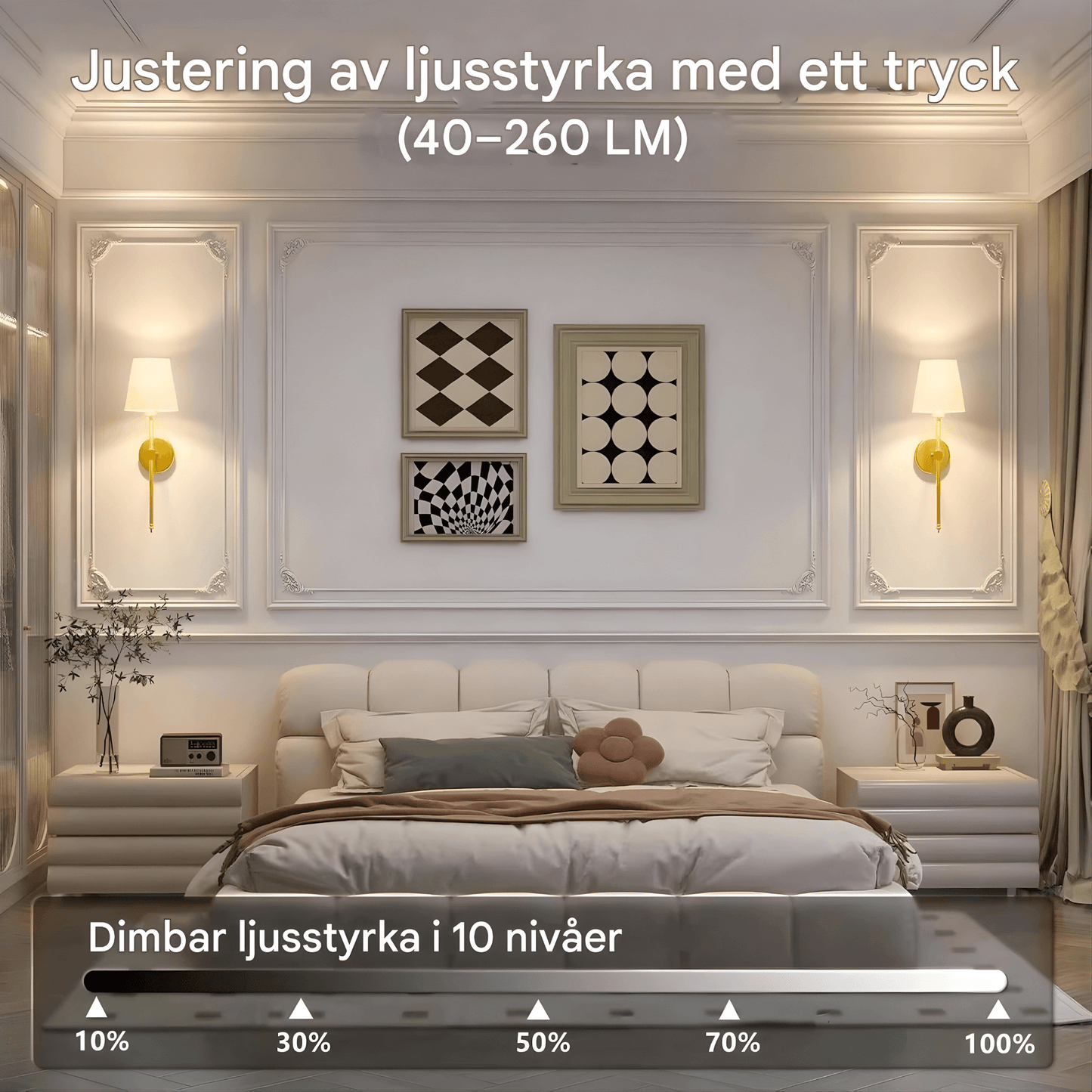 AMARA – Trådlös Vägglampa med Uppladdningsbart Batteri, Dimbart RGB-Ljus & Fjärrkontroll