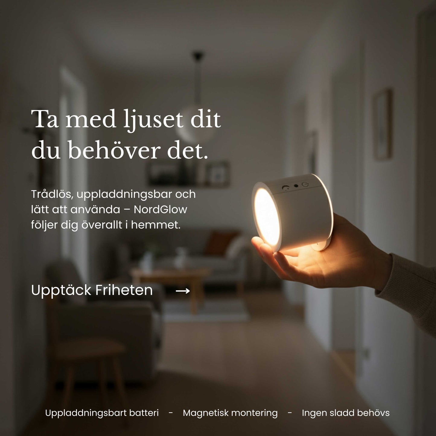 NordGlow – Magnetisk Dubbel LED-Vägglampa