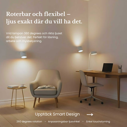 NordGlow – Magnetisk Dubbel LED-Vägglampa