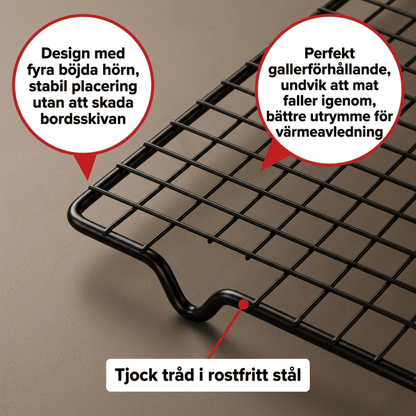 CLAES – Kylgaller i Rostfritt Stål för Bakning, Bröd, Kakor och BBQ