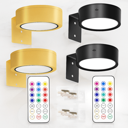 LUXE DUO – Smart LED Vägglampa 2-pack, Magnetfäste & Fjärrkontroll