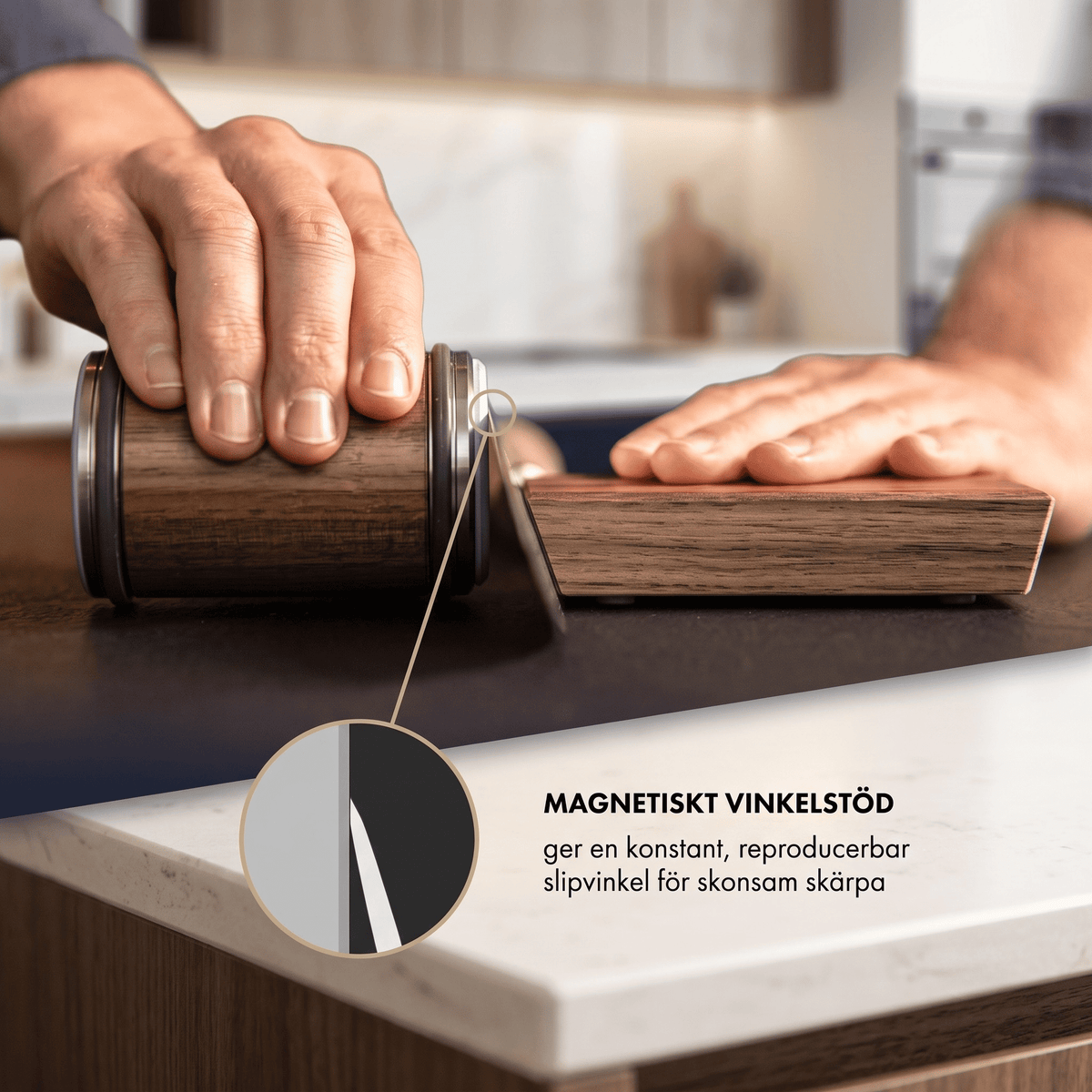 SKARPA – Rolling Knife Sharpener with Magnetic Holder – Diamond Sharpening at 15° & 20° Angles
