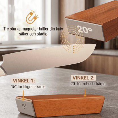 SKARPA – Rolling Knife Sharpener with Magnetic Holder – Diamond Sharpening at 15° & 20° Angles