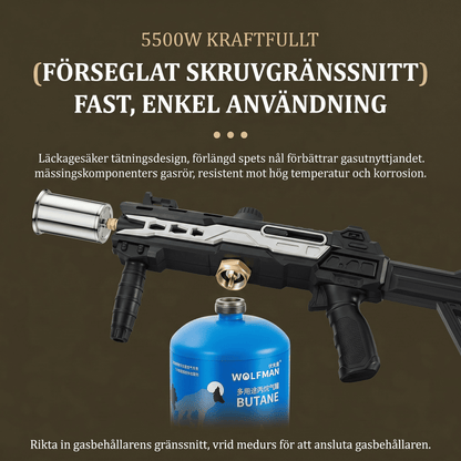 KALLE – Butanbrännare med 5,8 cm Munstycke och Justerbar Låga