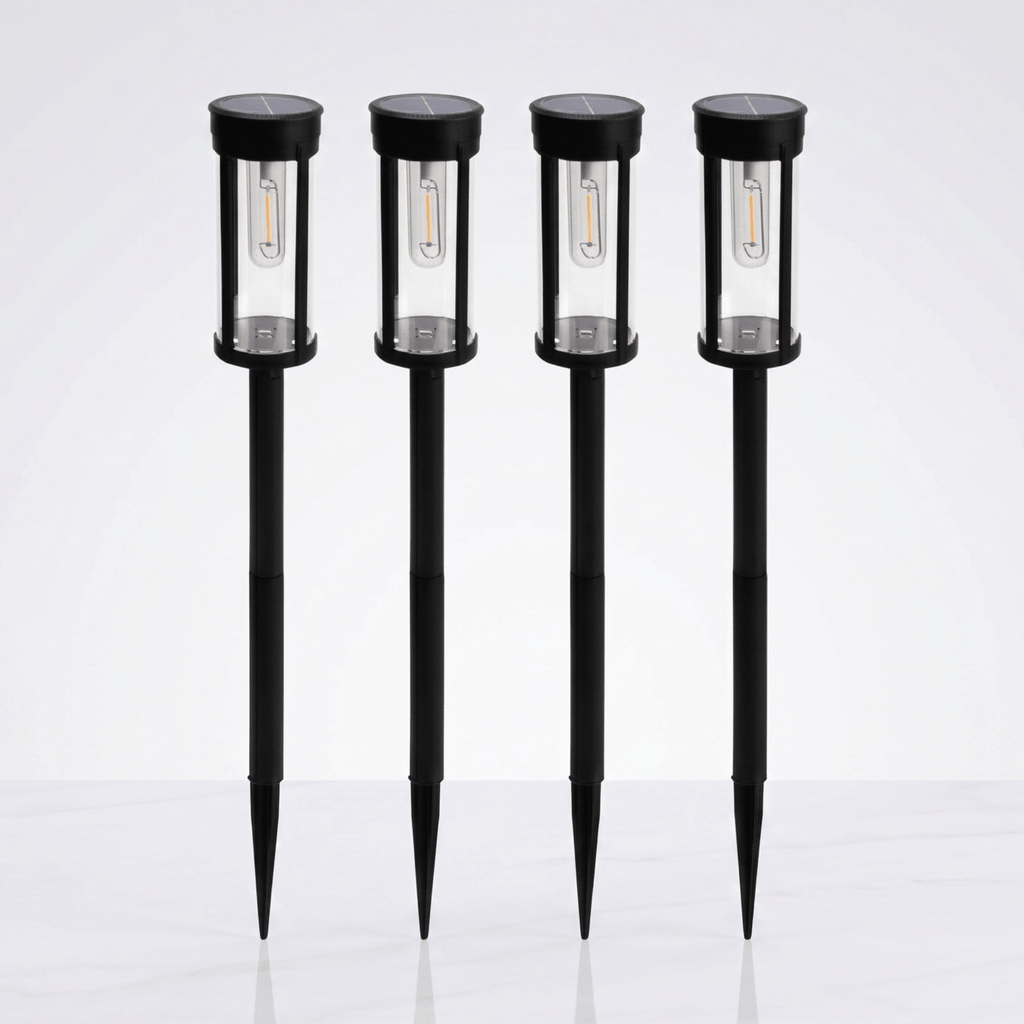 LORENTZ – Retroinspirerad Soldriven Gånglampa med Varm Vit Glödtrådslys LED – Automatisk Dag/Natt-sensor