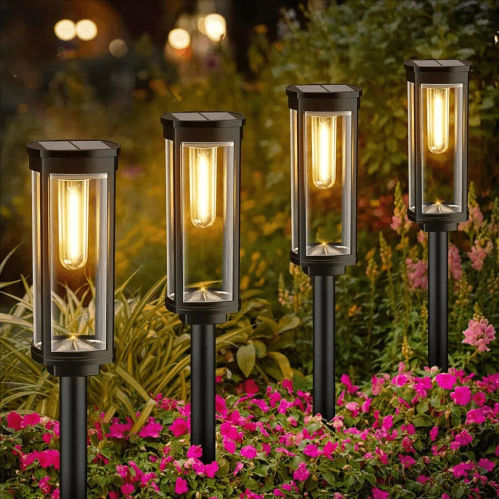 LORENTZ – Retroinspirerad Soldriven Gånglampa med Varm Vit Glödtrådslys LED – Automatisk Dag/Natt-sensor