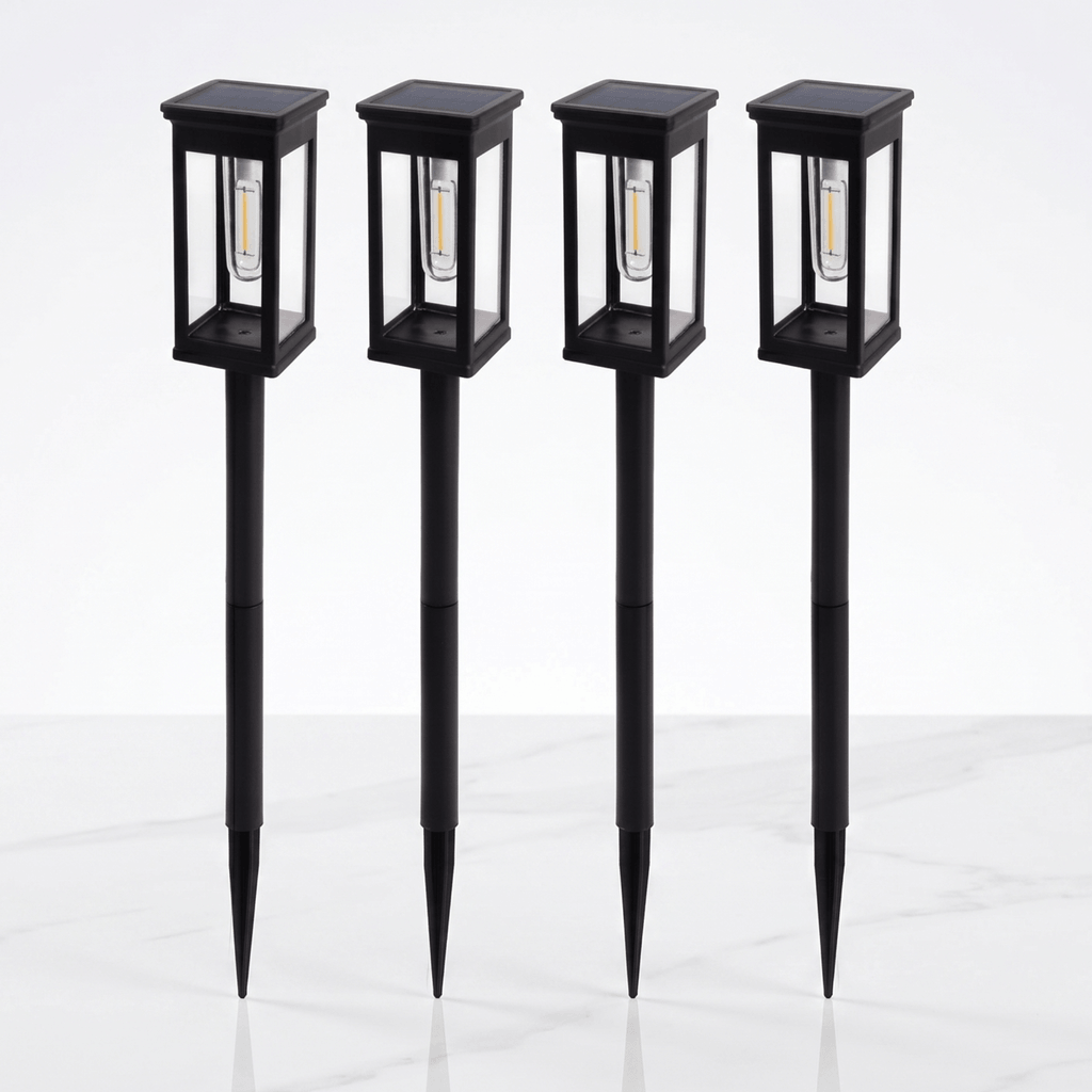 LORENTZ – Retroinspirerad Soldriven Gånglampa med Varm Vit Glödtrådslys LED – Automatisk Dag/Natt-sensor