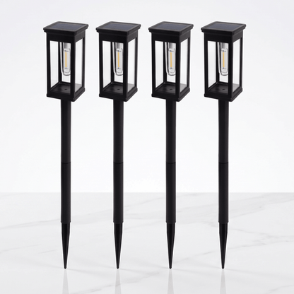 LORENTZ – Retroinspirerad Soldriven Gånglampa med Varm Vit Glödtrådslys LED – Automatisk Dag/Natt-sensor