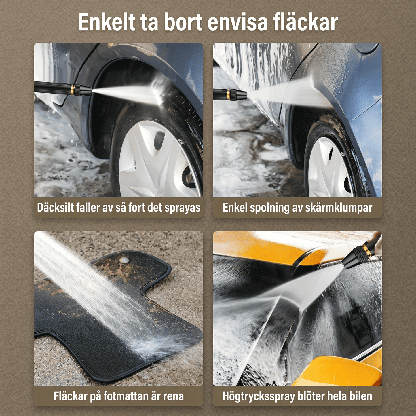 NJAL – Justerbar Högtrycks Trädgårdsspruta med Roterbart Munstycke