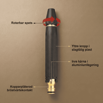 NJAL – Justerbar Högtrycks Trädgårdsspruta med Roterbart Munstycke