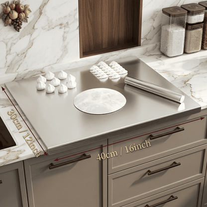 STALVIK™ – Stainless Steel Multi-Purpose Board for Cooking & Baking