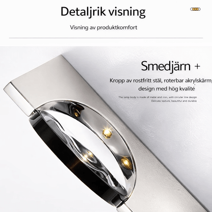 VALI – Modern LED Vägglampa i Rostfritt Stål med Skulpturalt Ljusspel för Sovrum, Hall & Vardagsrum