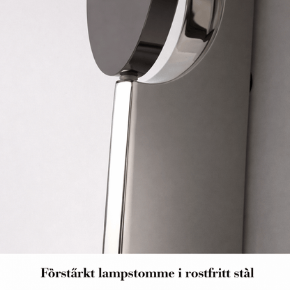 VALI – Modern LED Vägglampa i Rostfritt Stål med Skulpturalt Ljusspel för Sovrum, Hall & Vardagsrum