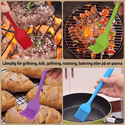 VIKTOR – Silikonpensel för BBQ, Bakning och Grillning – Värmetålig, BPA-fri och Diskmaskinssäker