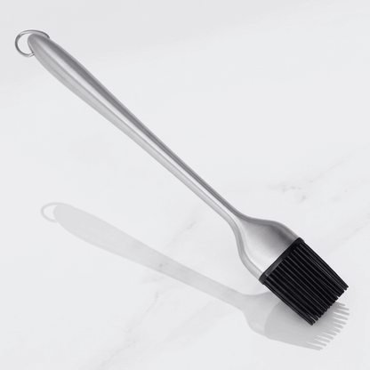 WILLIAM – Silikonpensel med Rostfritt Stålhandtag för BBQ, Bakning och Grillning