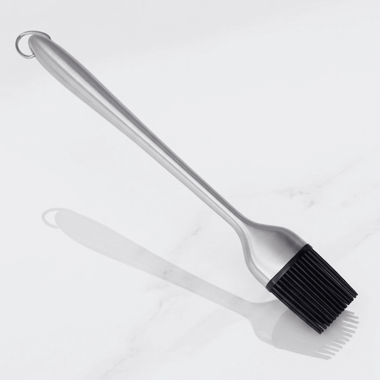 WILLIAM – Silikonpensel med Rostfritt Stålhandtag för BBQ, Bakning och Grillning